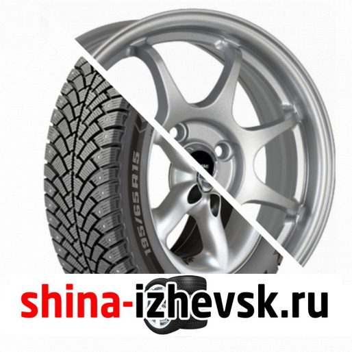 Колесо в сборе BF Goodrich G Force Stud 195/65 R15 Q 95 + Megami MGM-4 6xR15 4×100 ET40 DIA60.1 Серебристый в Ижевске